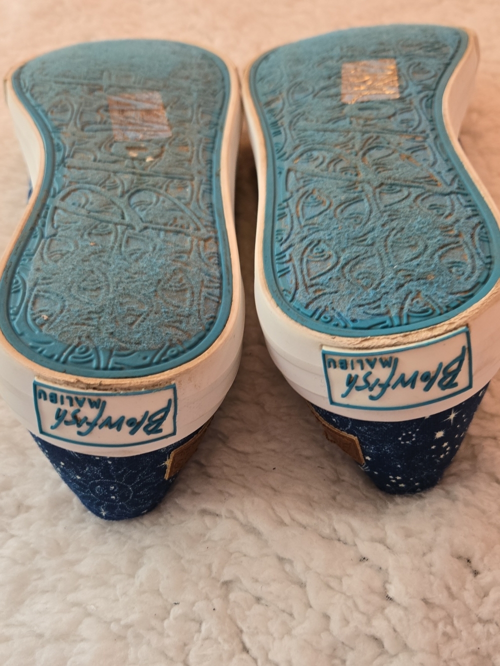 Blowfish Malibu Navy Blue Galaxy Print Canvas Sneakers - Picture 6 of 8